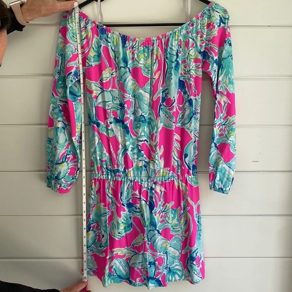 Lilly Pulitzer | Off the Shoulder Preppy Dress | Excellent Condition - Picture 9 of 9